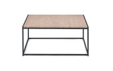 Julian Bowen Table basse carrée Tribeca, effet chêne Sonoma/noir