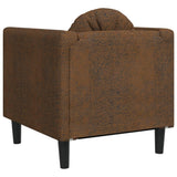 Fauteuil avec Coussin Marron Velours,Fauteuil Velours Confortable et Moderne pour Salon et Chambre Canapés et divans, Salon