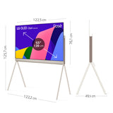 LG TV OLED 2024 | 55LX1Q Posé | 55'' (139 cm) | OLED | Processeur α9 Gen5 AI 4K | Alexa