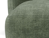 Lisa Design - Grace - canapé modulable d'angle réversible 4 Places en Velours texturé, Vert Sauge