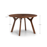 Julian Bowen Table ronde Huxley, noyer