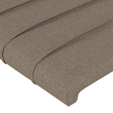 INLIFE Tête de lit avec Oreilles Taupe 147x23x118/128 cm TissuMeubles,Lits & Accessoires,Têtes et Pieds de lit-44.99 lb-Taupe-56926
