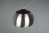 Trio Lampe à arc Argentina 411700107, métal nickel mat, base marbre noir, sauf 1x E27