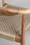 SKLUM Chaise de Jardin en Bois d'acacia et Corde tressée Mallory -
