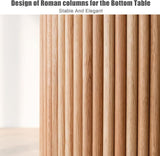 Table Salle à Manger Ronde 2-4 Personnes pour Salon Cuisine bois massif, Table de cuisine Table basse de loisirs Meubles de restaurant Table de salle à manger Disponible(Size:100cm,Color:Blanc)