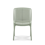 Kosmi Lot de 4 chaises de Jardin ou Terrasse Vertes en Résine Polypropylène