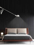 WXKAGF Applique Murale rétro à Bras oscillant, Applique Murale à Bras Long réglable E27, Appliques murales industrielles d'intérieur avec Interrupteur, Spots muraux télescopiques Pliables pour