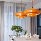 YYingYYue Orange, Luminaires De Plafond, Abat-Jour De Suspension Creative Multilayer Iron Art, Lustre De Style Industriel Nordique, Suspension De Décoration De Salon De Bureau