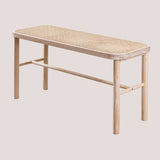 SKLUM Banc en rotin et Bois Riolut