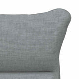 vidaXL Fauteuil Gris Clair 69 x 74 x 93 cm Tissu, Fauteuil, Design Moderne, Polyester Durable, Assise pour Salon, Cozy, Chaise Ergonomique, Cadre en Bois Massif, Style Compact