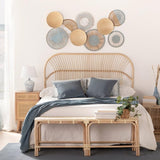 Banc Saro en Rotin Naturel Tressé à la Main, Fonctionnel et Polyvalent, Idéal pour Le Salon, l'Entrée ou la Chambre. Artisanal et Unique.