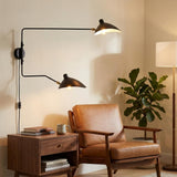 BARCELONA LED Applique Louise Noire Design 2xE27 Avec Prise