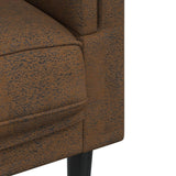 Fauteuil avec Coussin Marron Velours,Fauteuil Velours Confortable et Moderne pour Salon et Chambre Canapés et divans, Salon