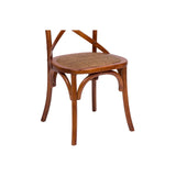 Biscottini Chaise de salle à manger 86 x 42 x 46 cm - Chaise de bar et chaise bistrot bois - Chaise de cuisine en rotin - Meuble de cuisine - Meuble bois