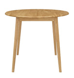 Hallowood Furniture Ledbury Petite Table de Salle à Manger Ronde Pliante en Bois Finition chêne, Table de Cuisine, Table à Manger, Table de Salle à Manger pour la Maison et Le café