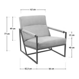 SVITA Chris Fauteuil de salon rembourré avec accoudoirs, vert foncé