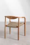 SKLUM Chaise de Jardin en Bois d'acacia et Corde tressée Mallory -
