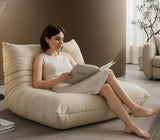 Pouf poire compressible en éponge pour la maison et le bureau Marron