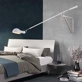 WXKAGF Applique Murale rétro à Bras oscillant, Applique Murale à Bras Long réglable E27, Appliques murales industrielles d'intérieur avec Interrupteur, Spots muraux télescopiques Pliables pour