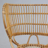 AUBRY GASPARD Grand Fauteuil en rotin Empire