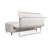 Alice's Home - Canapé lit 3 Places Ivoire avec Matelas 12cm d'épaisseur. fabriqué en France