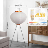 YQGOO Lampadaire en Papier pour Salon, lampadaire Lanterne Japonaise Blanche avec Interrupteur au Pied,lampadaire en Papier de Riz Fait Main à intensité Variable,Lampe sur Pied de Chambre à Coucher