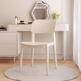 lyxamjrzyp Lot 4 Chaises, Chaise Plastique D'intérieur/extérieur Empilables, Chaise Cuisine Lot de 4 pour Salon, Salle À Manger, Chambre À Coucher, Cuisine(Black)