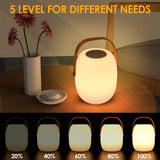 ZWOOS Lampe de Table Sans Fil Rechargeable, Portable LED RVB, pour Exterieur et Interieur avec Mode Scintillement de Bougie, Étanche IP54, avec Télécommande (Lampe musicale)