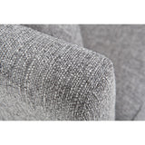 Miliboo Canapé scandinave déhoussable 3 Places en Tissu Gris Clair et Bois Clair Oslo