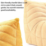 Chaise longue avec tissu en daim doux et compression en éponge complète, canapé de sol confortable pour salon ou chambre à coucher