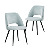 B&D Home Chaises de Salle à Manger Vicky Lot de 2, Chaise rembourrée en Velours côtelé pour Salle à Manger, Cuisine, Salon, Bureau, Coiffeuse, Cordon Bleu, 11126-BLAU-2