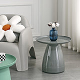 Table D'appoint Ronde en Plastique pour Canapé, Table Appoint Moderne pour Les Espaces Étroits Et Petits, pour Bureau, Salon, Chambre À Coucher, Table Basse (Color : Yellow)