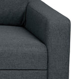 AC Design Furniture Richard 3 Places, Tissu, Gris foncé, H: 84 x B: 219 x T: 86 cm