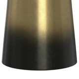SIMPLIHOME Toby Table d'appoint Industrielle Moderne en métal de 43,2 cm de Large, ombré doré/Noir, entièrement assemblée pour Le Salon et la Chambre à Coucher