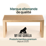 Banc en Bambou – Meuble d'entrée ou Salle de Bain 90x33x43 cm, supporte Jusqu’à 250 kg – Banc Pratique et Décoratif pour Rangement, Meuble Salon ou Salle de Bain