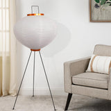 YQGOO Lampadaire en Papier pour Salon, lampadaire Lanterne Japonaise Blanche avec Interrupteur au Pied,lampadaire en Papier de Riz Fait Main à intensité Variable,Lampe sur Pied de Chambre à Coucher