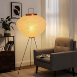 YQGOO Lampadaire en Papier pour Salon, lampadaire Lanterne Japonaise Blanche avec Interrupteur au Pied,lampadaire en Papier de Riz Fait Main à intensité Variable,Lampe sur Pied de Chambre à Coucher