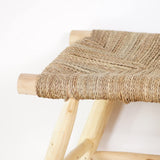 Bohome Living - Banc en Bois Massif d'intérieur, Banquette Ethnique Naturelle, Fait Main | Bohème Chic 100cm