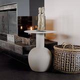Kick Collection Table d'appoint Pip - Beige - Moderne et de Haute qualité - Métal - Disponible dans de Nombreuses Couleurs