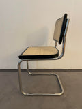 Chaise en Paille de Vienne et Hêtre Naturel Laqué Noir - Generico