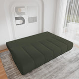 mb-moebel Canapé Confortable avec Fonction Sommeil, Revêtement Bouclé élégant, (LxHxP):210x88x104 cm - Fluffy en Bouclette (Vert foncé (Arena 12))