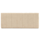 marcKonfort Tête de lit tapissée Creta 160x60cm Couleur Beige, Rembourrée de Mousse, brodé Effet capitonné, 8cm d'épaisseur, Système de Fixation Inclus.