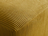 Lisa Design - Canapé Convertible Livy en Velours Côtelé - Canapé Lit - Sofa Jaune 3 Places - Salon