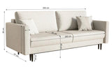 Selsey Valico Sofas, Engineered Wood, Bleu Marin, 230 cm Longueur