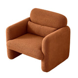 MEXUS Chaise de Loisirs, siège de canapé, Fauteuil de Loisirs, Petit canapé Simple, adapté à la Chambre à Coucher/Home cinéma/Salon (Orange)