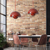 TOKTOP Suspension Luminaire Intérieur, Lustre Salon Moderne Créativité, Lampe Suspendue E27 Rouge Plafonnier pour Chambre Cuisine Salle à Manger