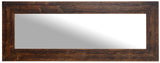 MO.WA. Miroir Mural Moderne 57x147, Miroir Cadre en Bois, Miroir Long Rustique, Miroir scandinave, Grand Miroir Contour Bois, Miroirs muraux | Made in Italy