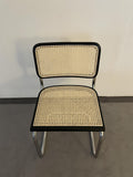 Chaise en Paille de Vienne et Hêtre Naturel Laqué Noir - Generico