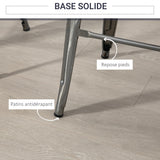 HOMCOM Lot de 4 tabourets de Bar Empilable Chaise de Bar Industriel avec Repose-Pied Hauteur d'Assise 76 cm, Cadre en métal, Style rétro, pour Salle à Manger, Balcon, bistrot ou Bar, Argent