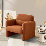 MEXUS Chaise de Loisirs, siège de canapé, Fauteuil de Loisirs, Petit canapé Simple, adapté à la Chambre à Coucher/Home cinéma/Salon (Orange)